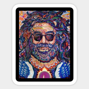 Captain Trips Psychedelic Rock Portrait Sticker